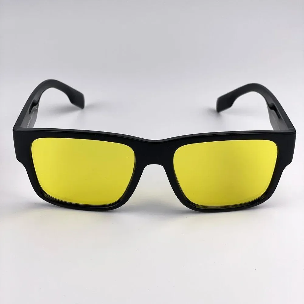 Burberry KNIGHT BE4358 300185 Sunglasses Square Black Yellow Men